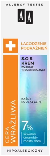 AA Oceanic - Skóra wrażliwa - SOS krem ​​kojąco-regenerujący 50 ml 5900116083605