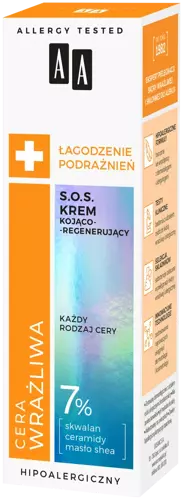 AA Oceanic - Skóra wrażliwa - SOS krem ​​kojąco-regenerujący 50 ml 5900116083605