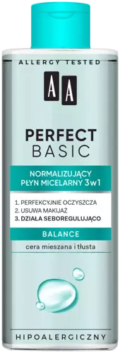 AA Oceanic - AA PERFECT BASIC - Normalizujący płyn micelarny 3w1 BALANCE 200 ml 5900116082721