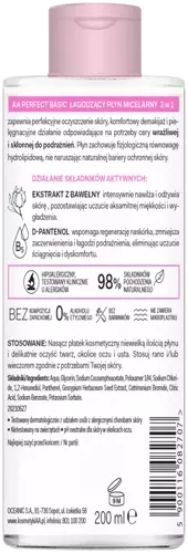 AA Oceanic - AA PERFECT BASIC - Kojący płyn micelarny 3w1 SENSITIVE 200 ml 5900116082707