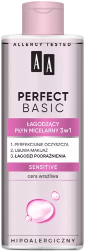 AA Oceanic - AA PERFECT BASIC - Kojący płyn micelarny 3w1 SENSITIVE 200 ml 5900116082707