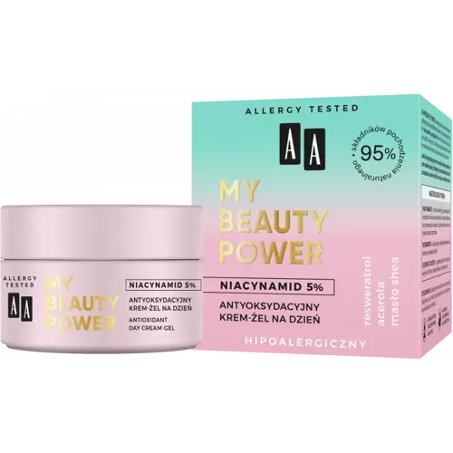 AA Oceanic - AA MY BEAUTY POWER - NIACINAMIDE 5% Antyoksydacyjny krem-żel na dzień 50 ml 5900116075976