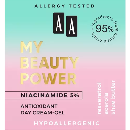 AA Oceanic - AA MY BEAUTY POWER - NIACINAMIDE 5% Antyoksydacyjny krem-żel na dzień 50 ml 5900116075976