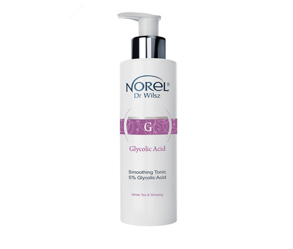 Norel Smoothing Tonic z 5% kwasem glikolowym, białą herbatą i żeń-szeniem 200ml