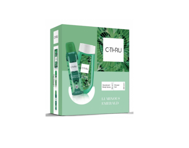 C-THRU - Emerald Luminous - SET: Perfumed deodorant spray 150ml + Shower GEL 250ml 5900536336794