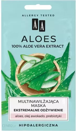 AA Oceanic - AA ALOE - 100% ekstrakt z aloesu maska ​​odżywcza 2x4 ml 5900116079561