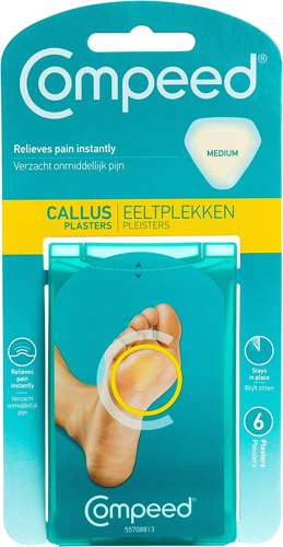 COMPEED - Plastry Kalus Medium 6 Pack / Plastry na zrogowacenie - średnie 6 szt 3574660261189