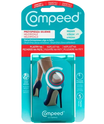 COMPEED - High Heel Blister Plasters 5 pack / Plastry na pęcherze na piętę 3574661047546