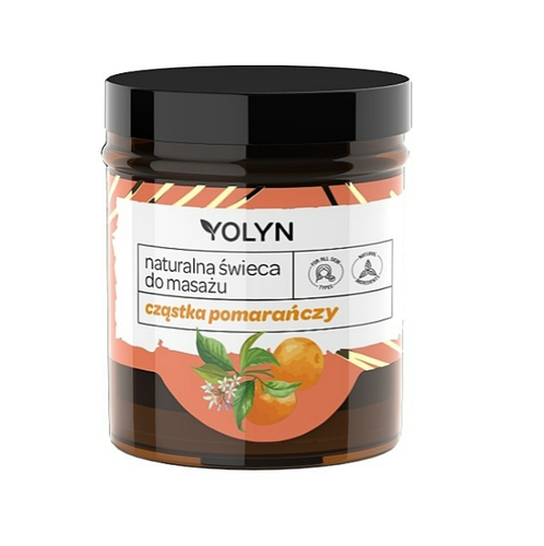 Yolyn - Naturalna Świeca Do Masażu POMARAŃCZOWA / Świeca do masażu CZĄSTKA POMARAŃCZY 120 ml 5901785008081 