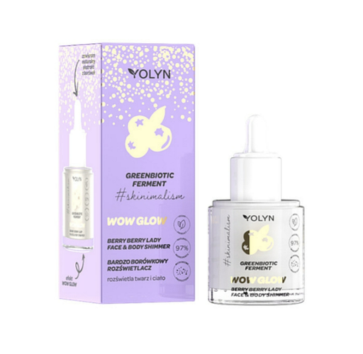 Yolyn - Rozświetlacz do twarzy i ciała BERRY BERRY LADY / Rozświetlacz do twarzy i ciała BORÓWKA 20 ml5901785007992 