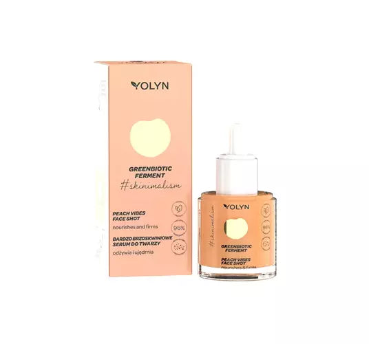 Yolyn - Greenbiotic Ferment - Face Shot - Serum do twarzy Peach Vibes / Serum do twarzy Bardzo BRZOSKWINIOWE 20ml 5901785008036 