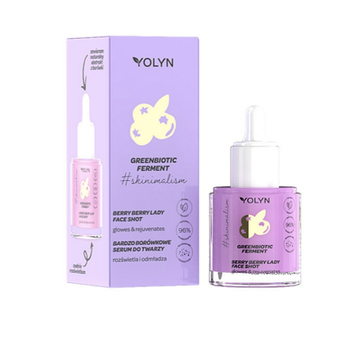 Yolyn - Greenbiotic Ferment - Face Shot - Serum do twarzy Borówka / Serum do twarzy Bardzo BORÓWKOWE 20ml 5901785007978 