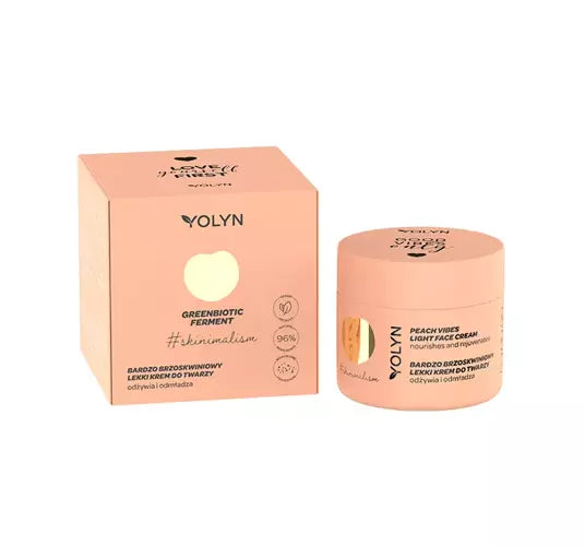 Yolyn - Greenbiotic Ferment - KREM do twarzy Peach Vibes / KREM do twarzy ODŻYWCZY Bardzo BRZOSKWINIOWY 50ml 5901785008012 