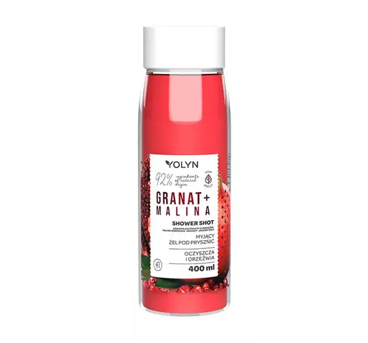 Yolyn - Shower Shot - Żel pod prysznic - Granat i malina 200ml 5901785008579