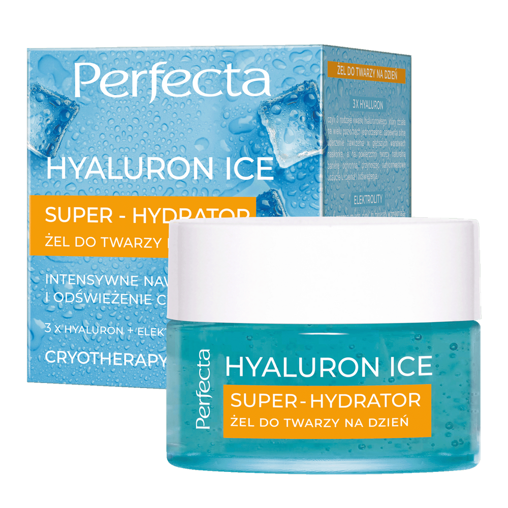 Perfecta - Hyaluron Ice - Super-Hydrator żel na dzień do twarzy 50 ml 5900525081674