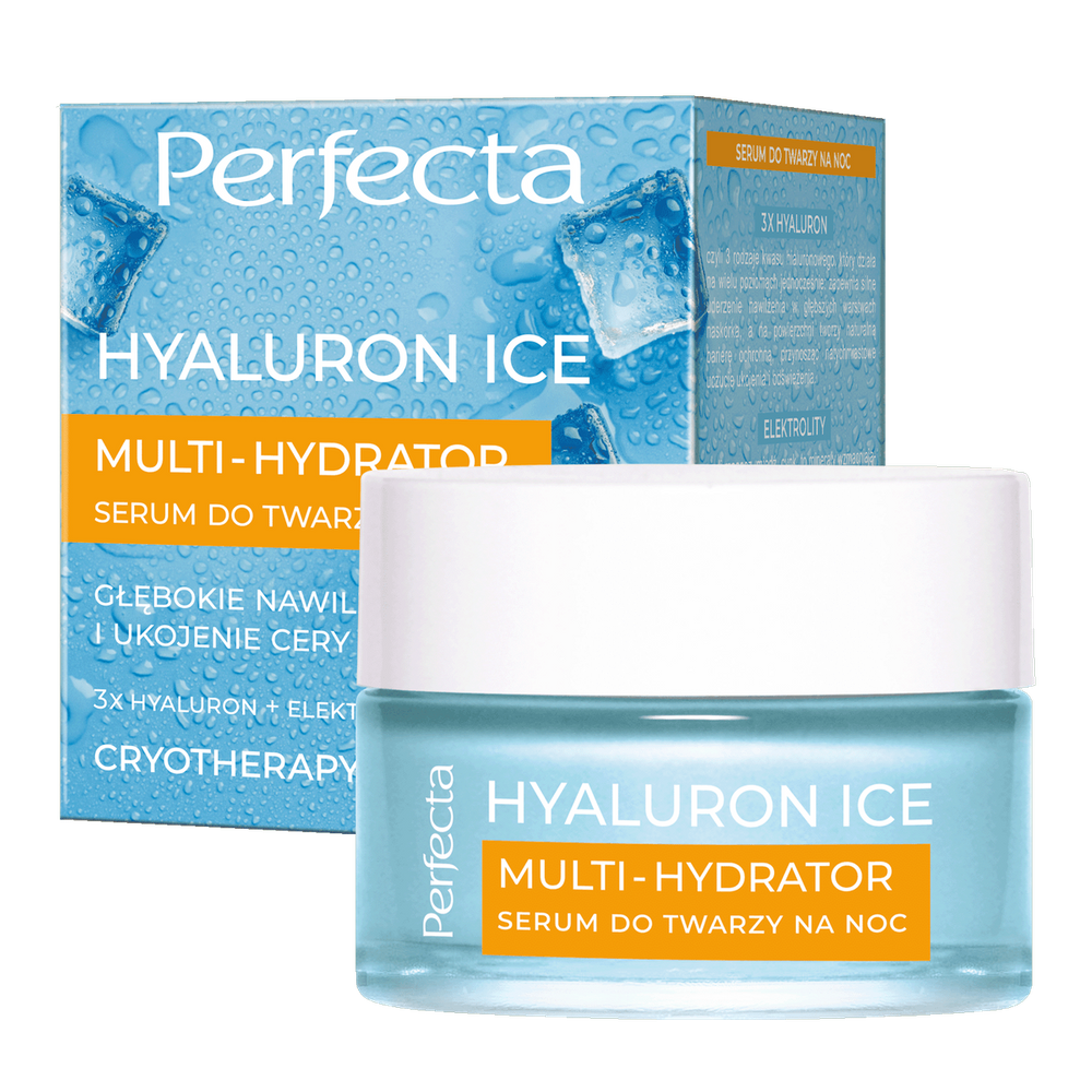 Perfecta - Hyaluron Ice - SERUM do twarzy na noc Multi-Hydrator 50 ml 5900525081681