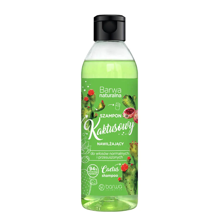 Barwa - Naturalna - Nawilżający SZAMPON DO WŁOSÓW CACTUS 300ml 5902305004668