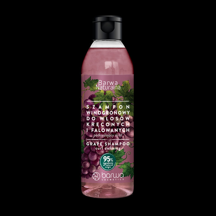 Natural Color Grape Shampoo for Curly and Wavy Hair 300ml