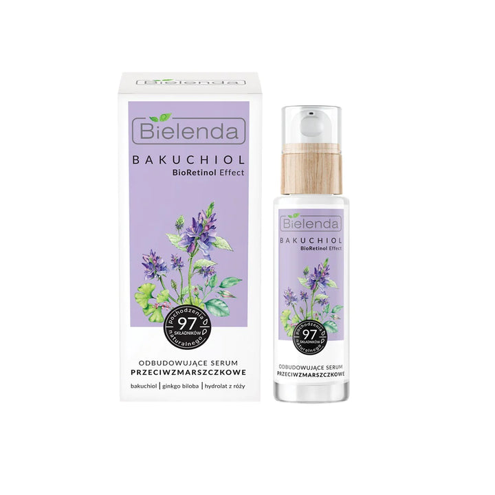 Bielenda - Bakuchiol - BioRetinol - Efekt Regenerujący Serum Przeciwzmarszczkowe Dzień / Noc 30ml 5902169042554 