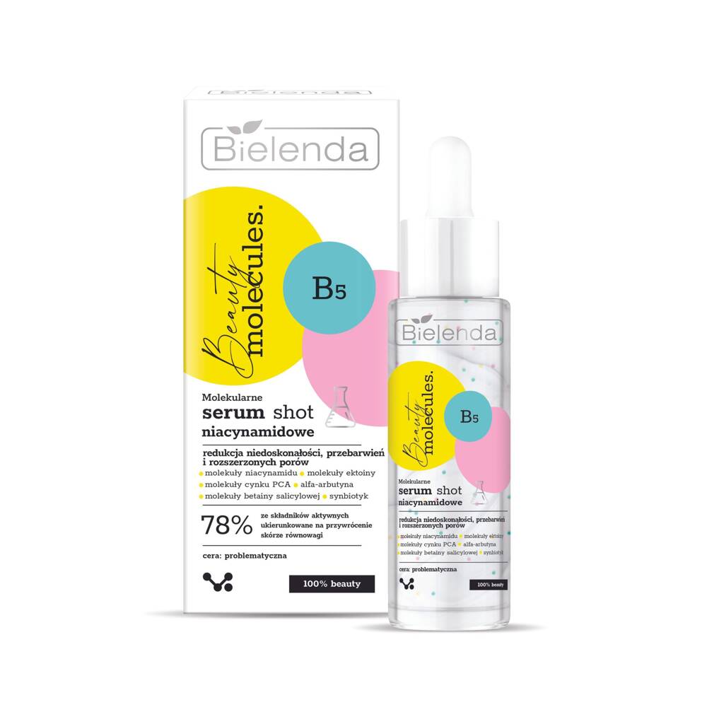 Bielenda Beauty Molecules Niacinamide Serum Shot Do Skóry Problematycznej 30ml 