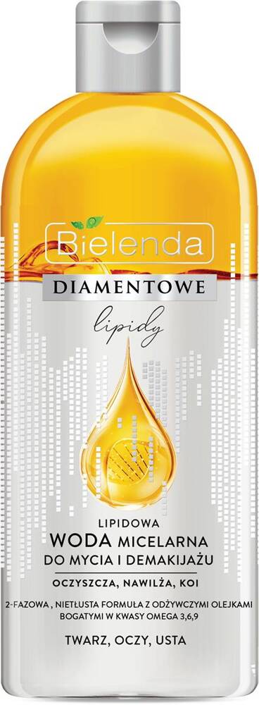 Bielenda Diamond Lipids Woda micelarna z Omega 3 6 9 425ml