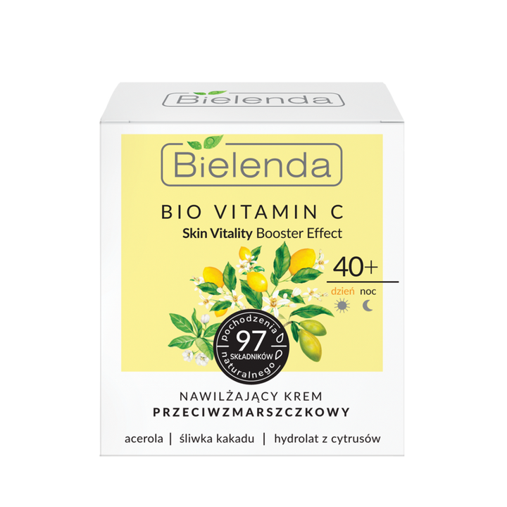 Bielenda - BIO VITAMIN C - NAWILŻAJĄCY krem ​​przeciwzmarszczkowy DZIEŃ/NOC 40+ 5902169045395 