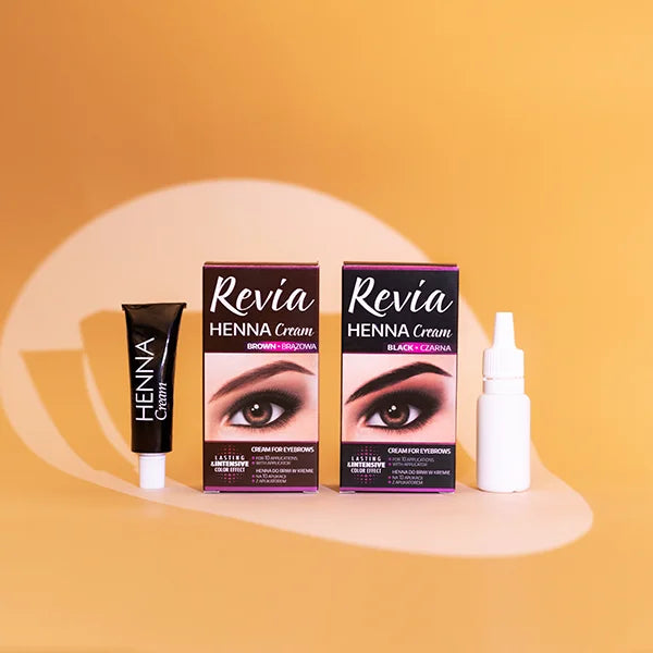 Verona - Revia - Henna kremowa do brwi CZARNA 15 ml 5901468904464 