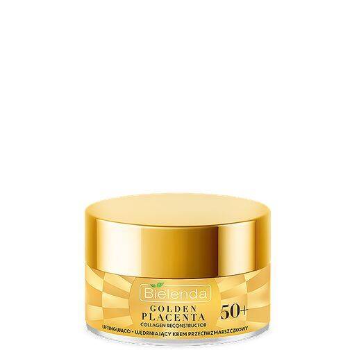 Bielenda Golden Placenta Collagen Reconstructor Liftingujący Ujędrniający Krem Przeciwzmarszczkowy 50+ Dzień/Noc 50ml