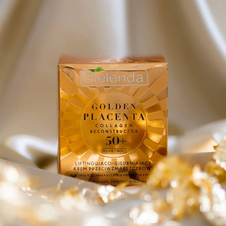 Bielenda Golden Placenta Collagen Reconstructor Liftingujący Ujędrniający Krem Przeciwzmarszczkowy 50+ Dzień/Noc 50ml