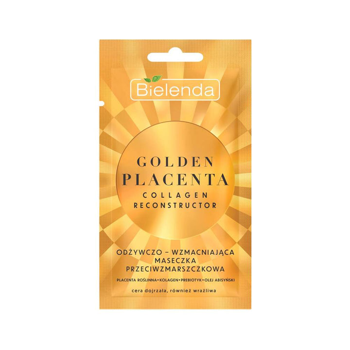 Bielenda Golden Placenta Collagen Reconstructor Maska przeciwzmarszczkowa odżywczo-wzmacniająca 8g