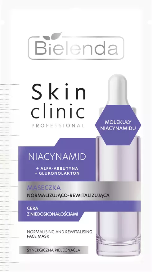 Bielenda Skin Clinic Professional Niacinamide Normalizująca i Rewitalizująca Maska 8g 