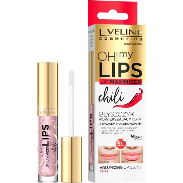 Eveline Oh My Lips Lip Maximizer Gloss Volumizing Lips Chili Pepper 4.5ml