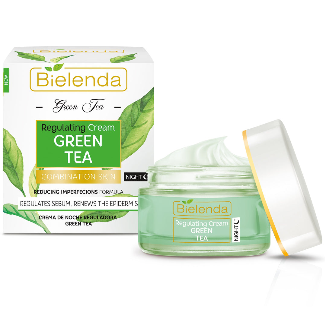 Bielenda Green Tea Regulating Face Cream for Combination Skin Night 50ml