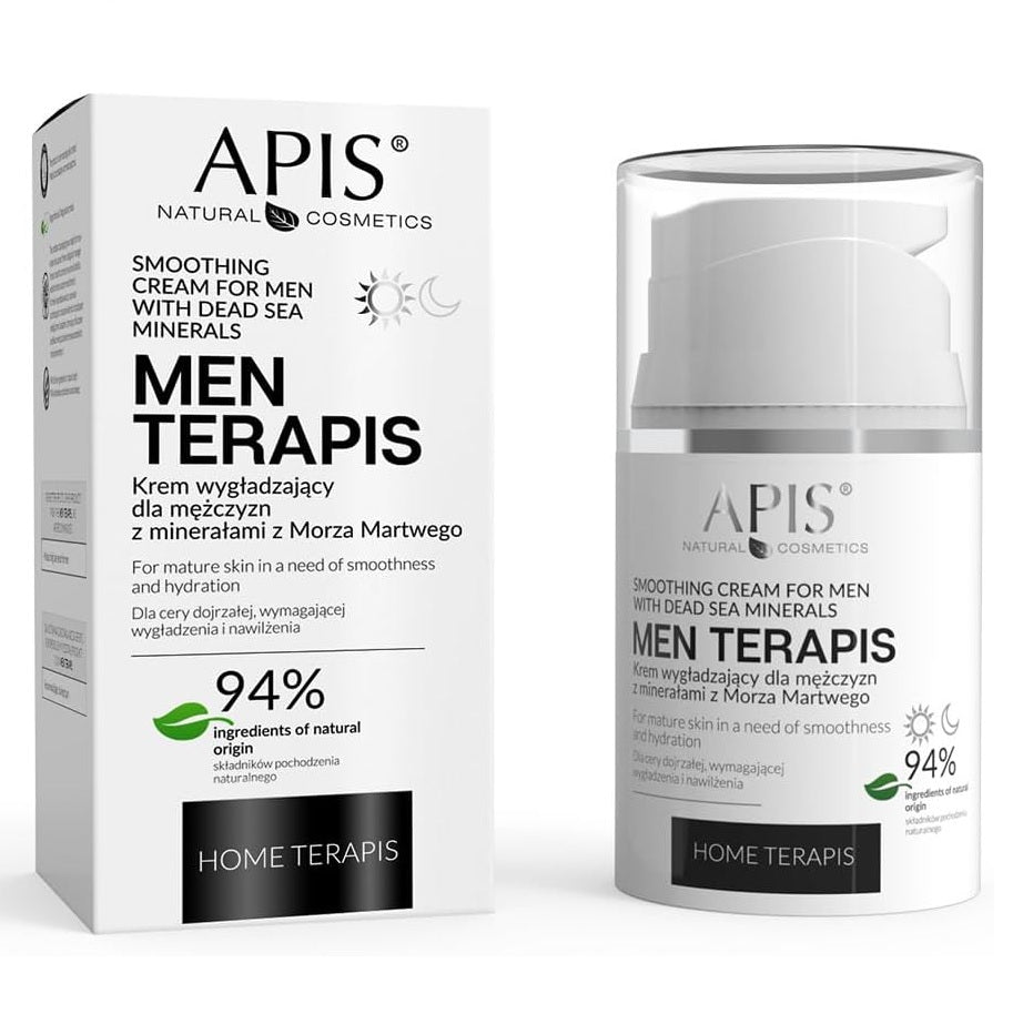 Apis Home Terapis Krem wygładzający dla mężczyzn z minerałami z Morza Martwego 50ml