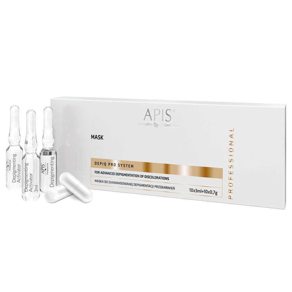 Apis Professional DepiQ Pro System Maska do zaawansowanej depigmentacji przebarwień 10x3ml