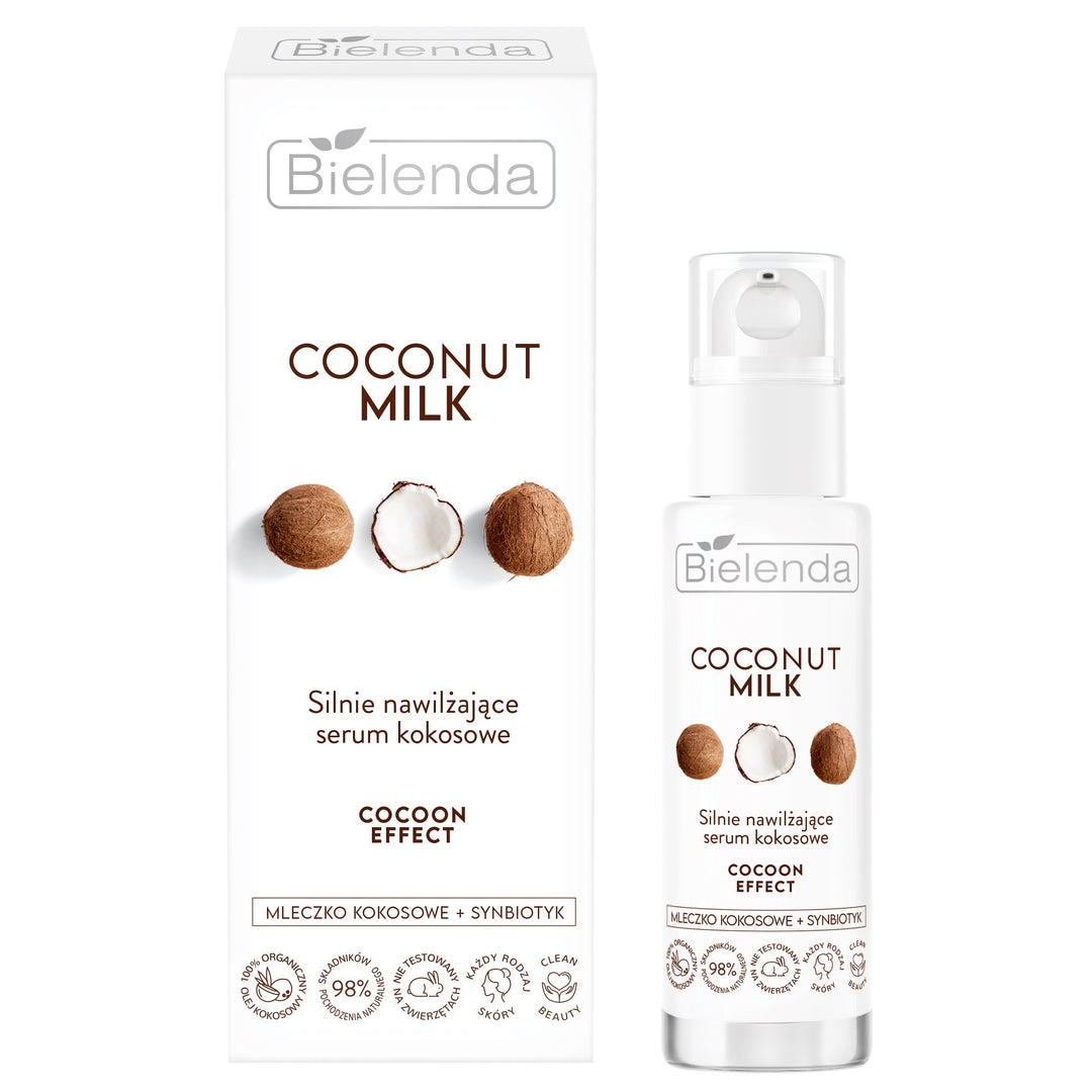 Bielenda Coconut Milk Serum silnie nawilżające z efektem kokonu 30ml