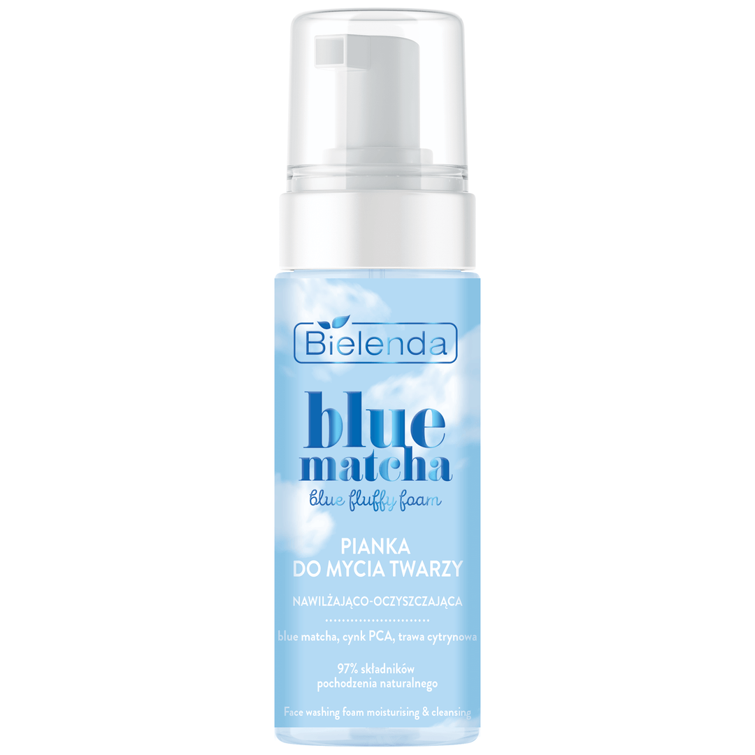 Bielenda Blue Matcha Nawilżająca puszysta pianka do mycia 150ml