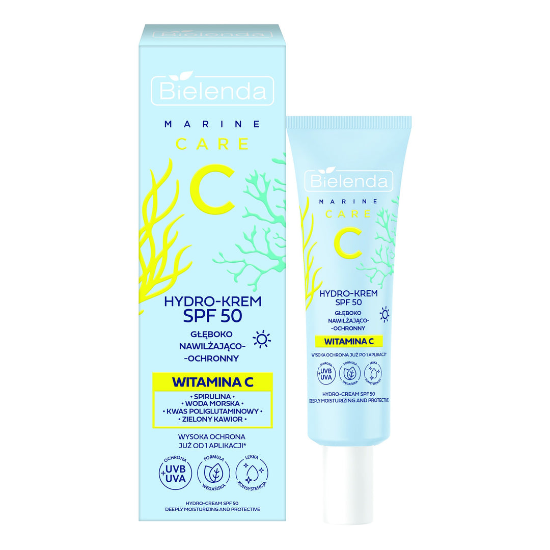 Bielenda C Marine Care Hydro-Cream SPF 50 Deeply Moisturising And Protective 40ml