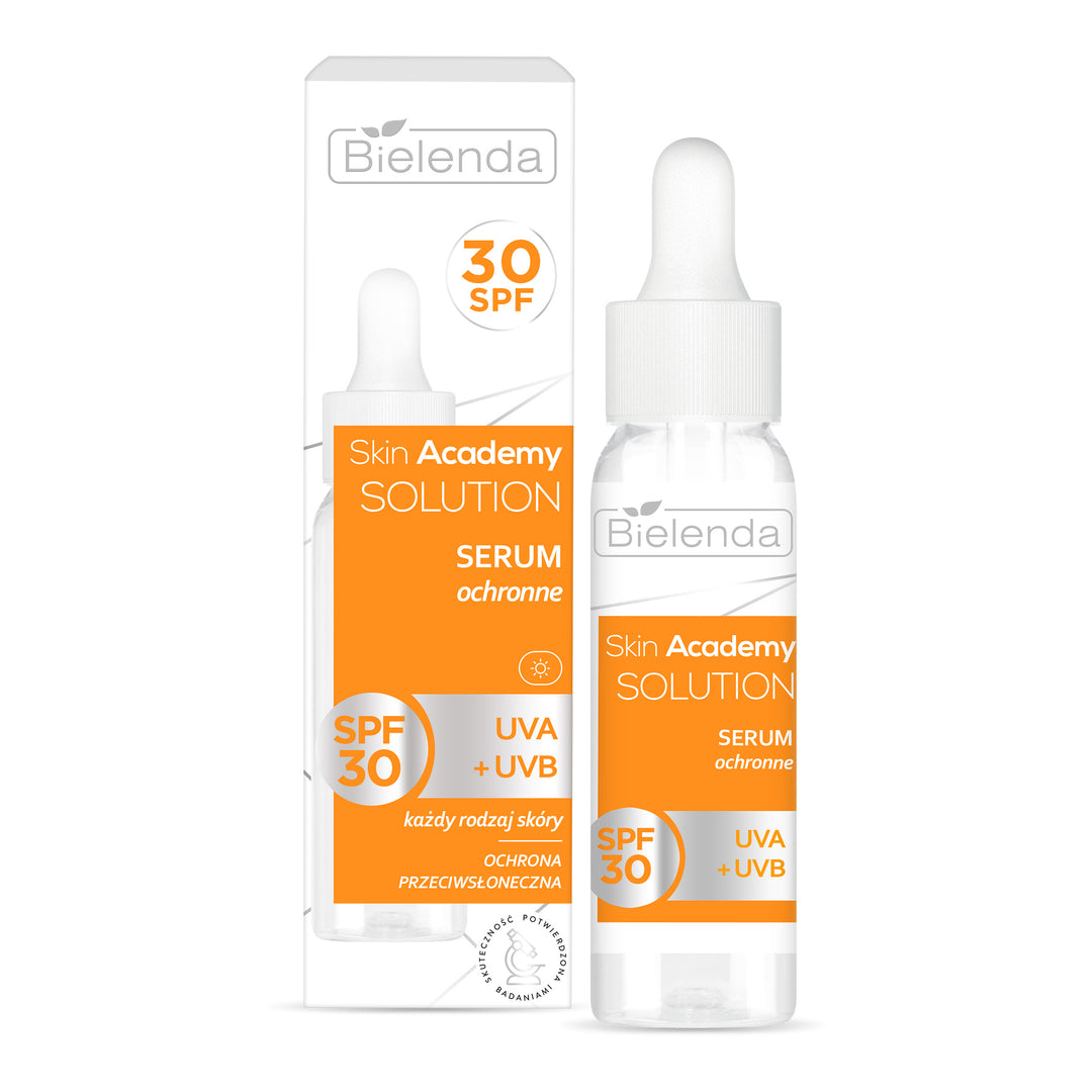 Bielenda Skin Academy Solution Serum ochronne UVA UVB SPF 30 25ml