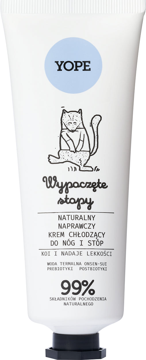 YOPE Naturalny Naprawczy Chłodzący Krem do Stóp i Nóg RELAXED FEET 75 ml 5903760204990