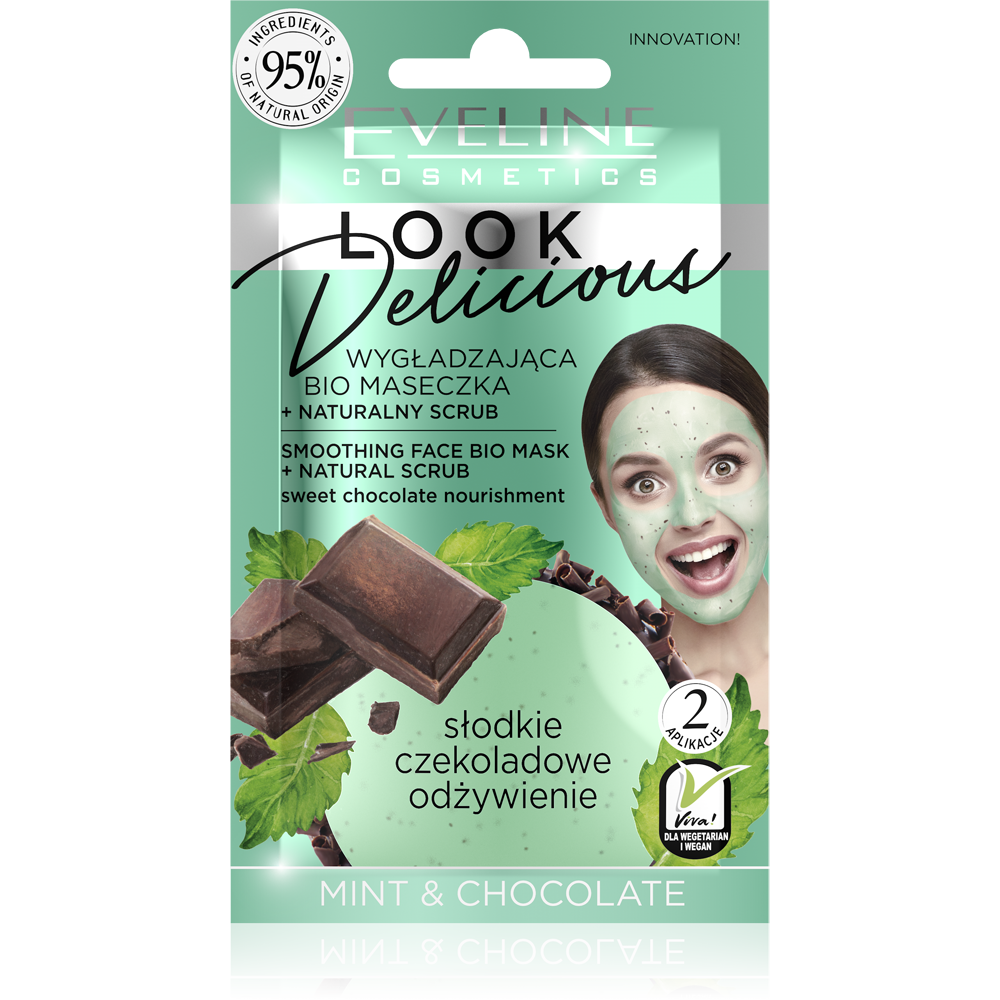 Eveline Look Delicious Smoothing Face Bio Mask with Mint and Chocolate 10ml