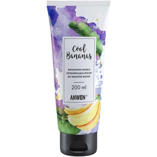 Anwen Cool Bananas Banana Nourishing and Cooling Color Mask for Blond Hair 200ml