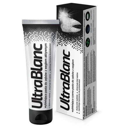 Ultrablanc Whitening Toothpaste With Activated Charcoal 75ml