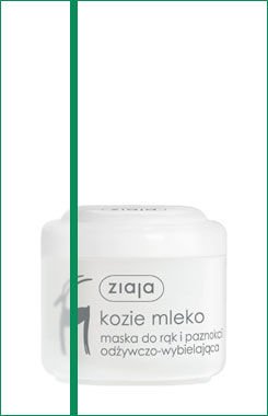 Ziaja - Mleko Kozie - Odżywcza MASKA wybielająca do rąk i paznokci 75ml 5901887017745