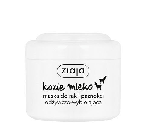 Ziaja - Mleko Kozie - Odżywcza MASKA wybielająca do rąk i paznokci 75ml 5901887017745