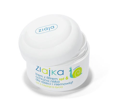 Ziaja - Ziajka - Krem z filtrem SPF6 dla dzieci i niemowląt od pierwszych dni życia OCHRONNY (ŚLIMAK) 50ml 5901887001362