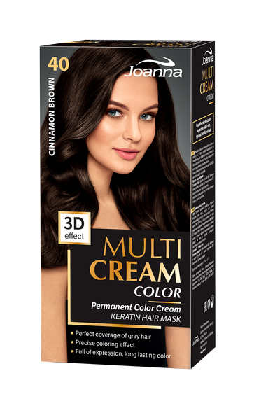 Joanna Multi Cream Permanent Intensive Hair Color Paint Care 40 Cinnamon Brown