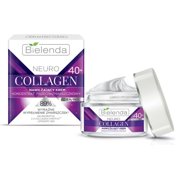 Bielenda Neuro Collagen Nawilżający Krem Przeciwzmarszczkowy Koncentrat 40+ Dzień Noc 50ml