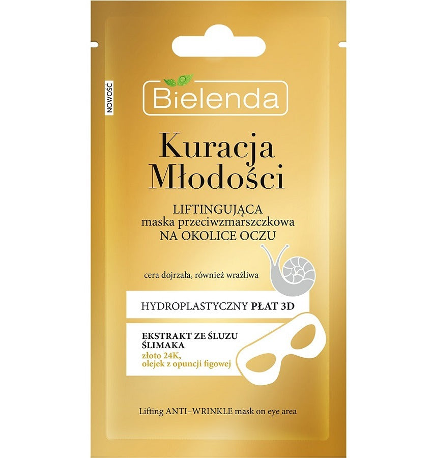 Bielenda Youth Therapy Lifting Anti Wrinkle Sheet Mask for The Eyes Area 10g