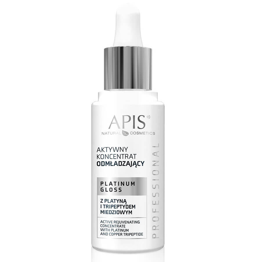 Apis Professional Platinum Gloss Aktywny Koncentrat Odmładzający z Platyną i Tripeptydem Miedzi 30ml